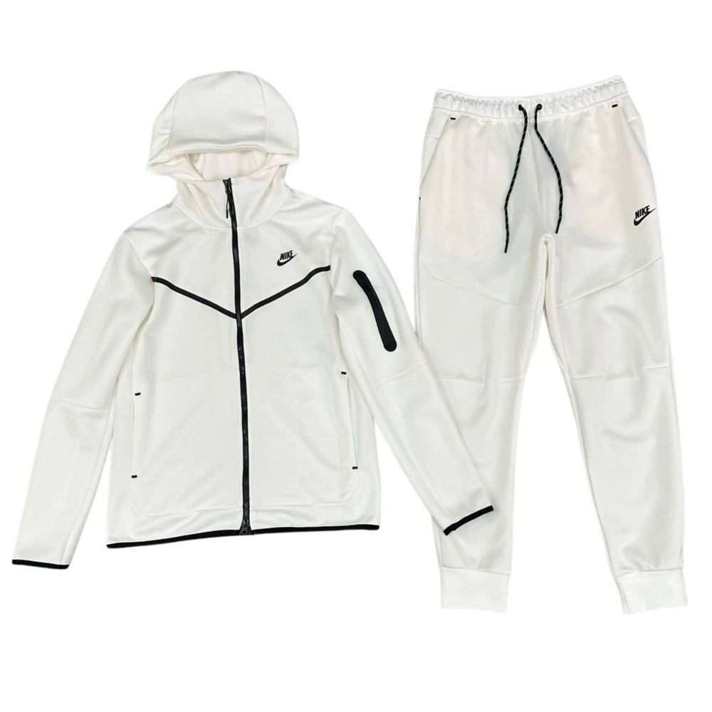 Conjunto NIKE TECH Fleece “Blanco” Algodon Real