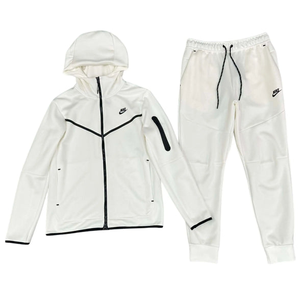 Conjunto NIKE TECH Fleece “Blanco” Algodon Real